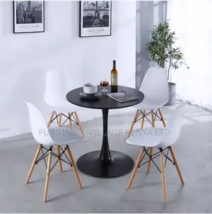 Dining Set; 4 Seater Eames Modern Dining Set(imported)