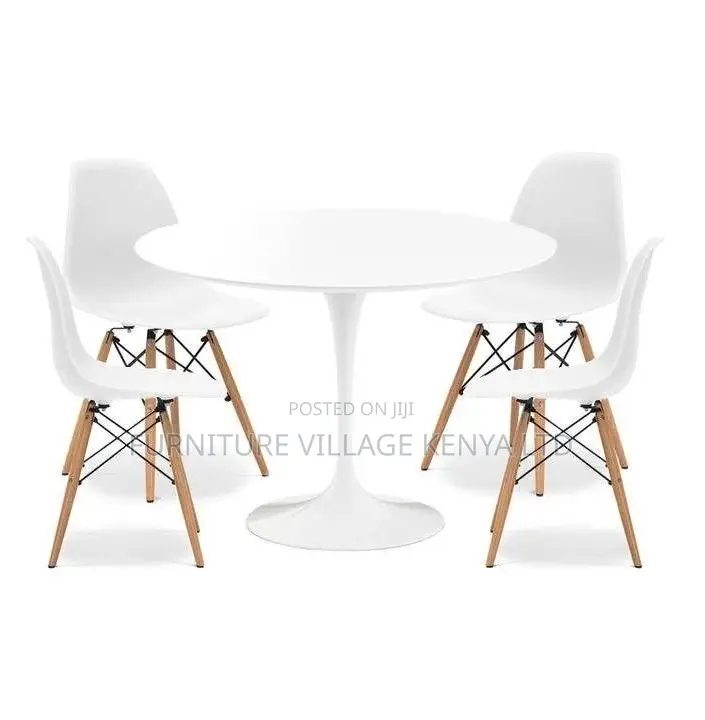 Dining Set; 4 Seater Eames Modern Dining Set(imported)