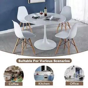 Dining Set; 4 Seater Eames Modern Dining Set(imported)