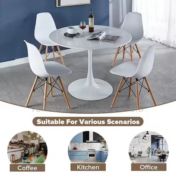 Dining Set; 4 Seater Eames Modern Dining Set(imported)