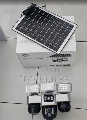 4G Triple Lens Wireless PTZ CCTV Camera With Solar Panel Mobile App