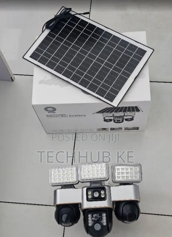 4G Triple Lens Wireless PTZ CCTV Camera With Solar Panel Mobile App