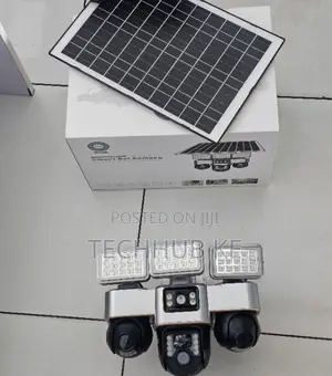 Smart 4G Triple Lens Outdoor CCTV Camera With Solar Charging