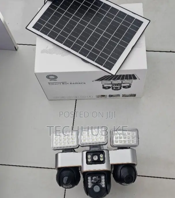 Smart 4G Triple Lens Outdoor CCTV Camera With Solar Charging