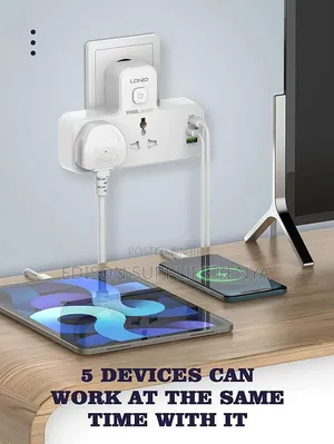 LDNIO Fast Charging Wall Socket, 2 Way Power Socket