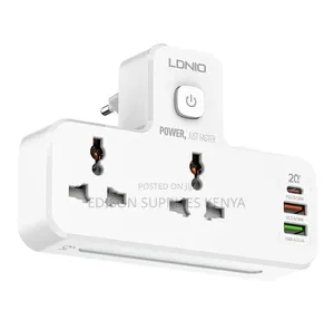 LDNIO Fast Charging Wall Socket, 2 Way Power Socket
