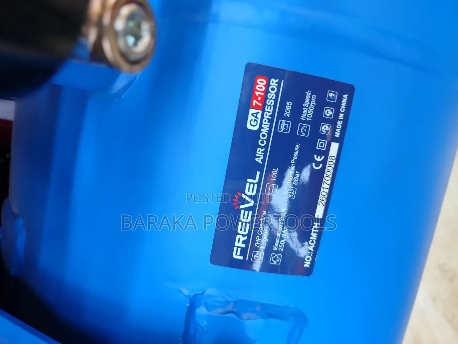 FREVEL GA Z-100 Petrol (Gasoline) Air Compressor.