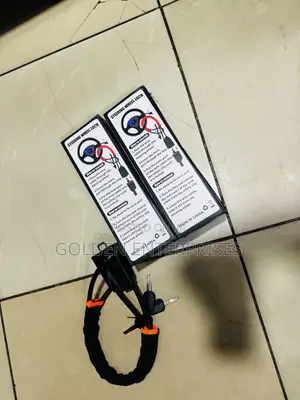 Car Security Steering Wheel Lock With Reinforced Steel Cable