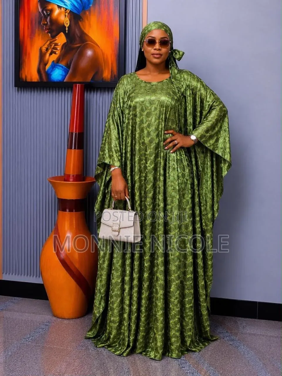 Helsi Lace Elegant Green Free Flowy Dress/ Plus Size Dresses
