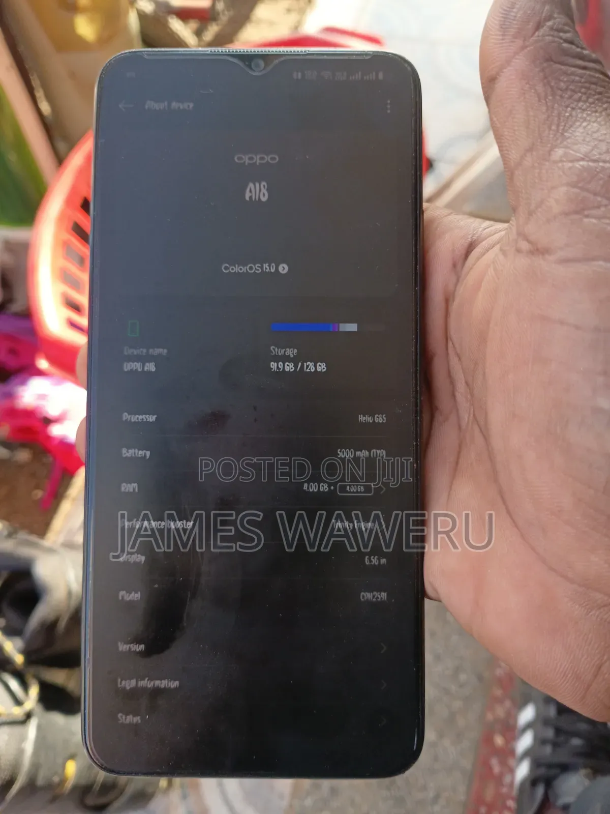 Oppo A18 128 GB Black