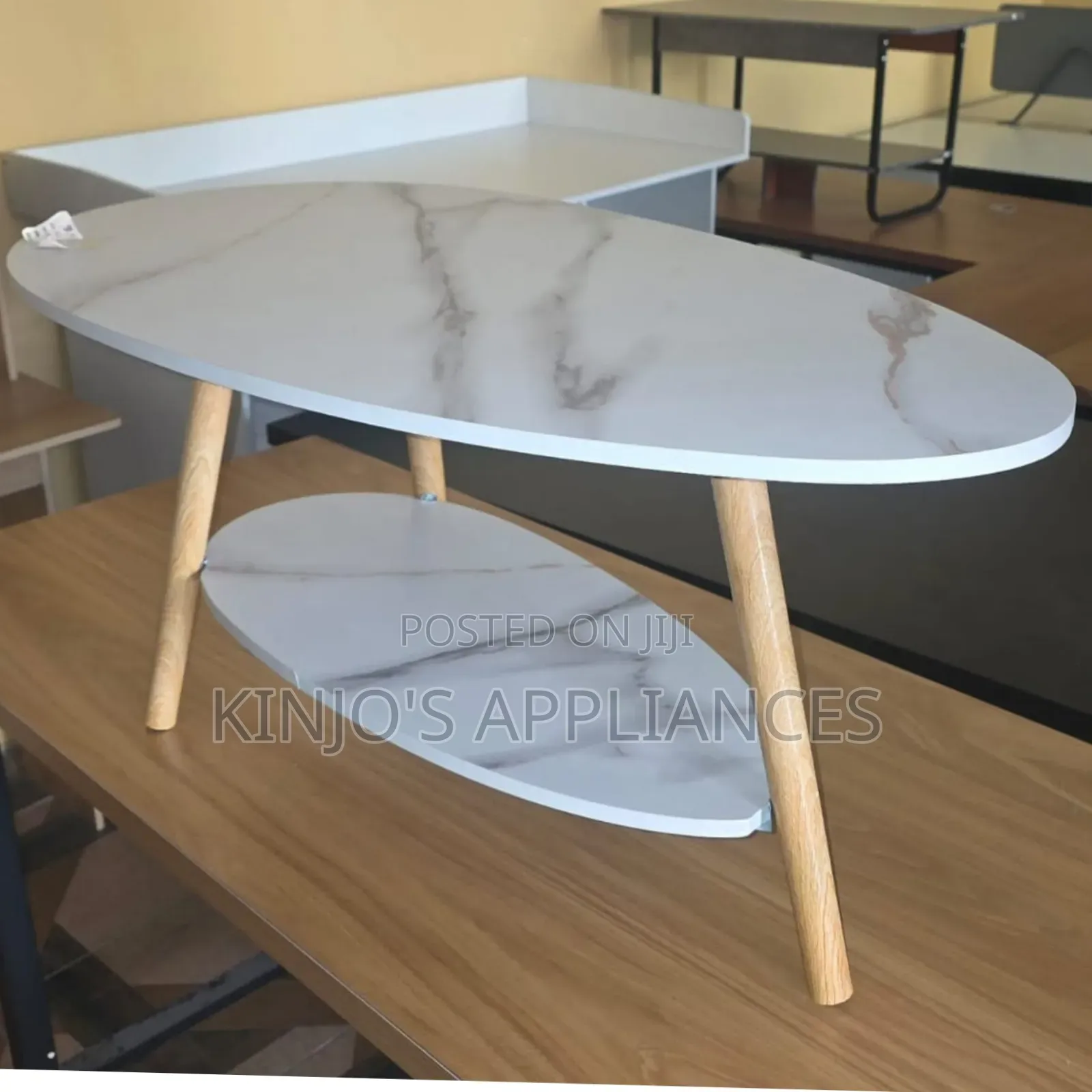 Executive MDF Marble Coffee Table/Bed Side