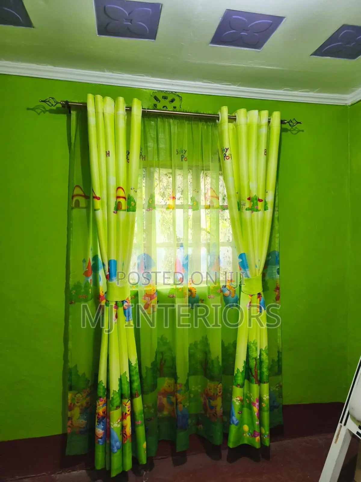 Modern Cartoon Curtains for Living Room and Bedroom Decor