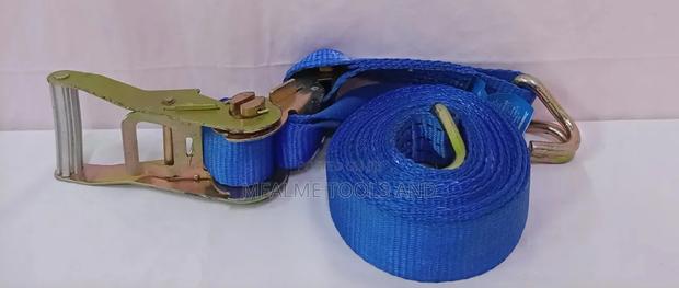 Ex-Uk Silverline Heavy-Duty Ratchet Strap