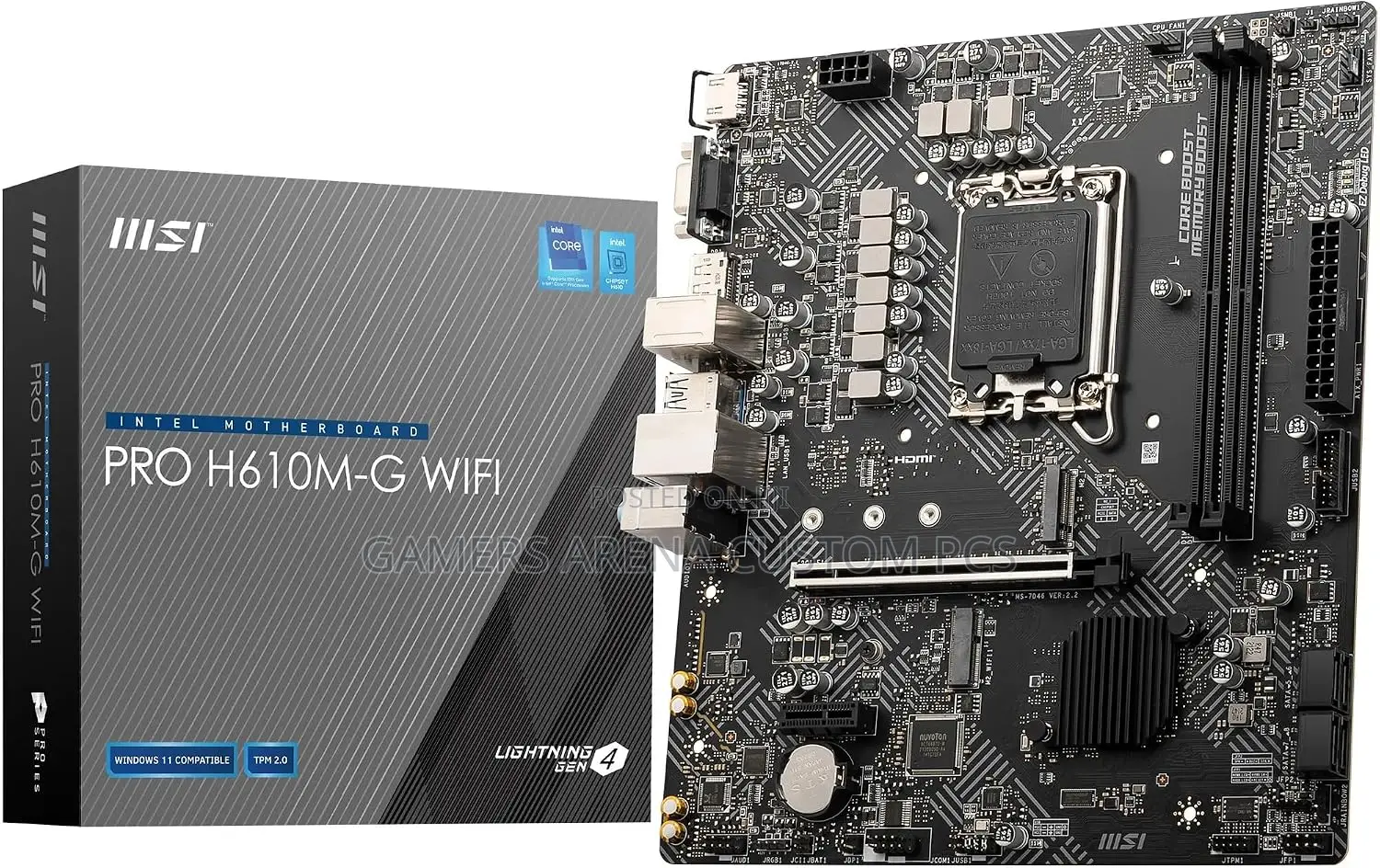 Msi Pro H610m-G Wifi Lga 1700 Matx Motherboard