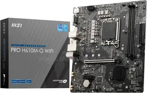 Msi Pro H610m-G Wifi Lga 1700 Matx Motherboard