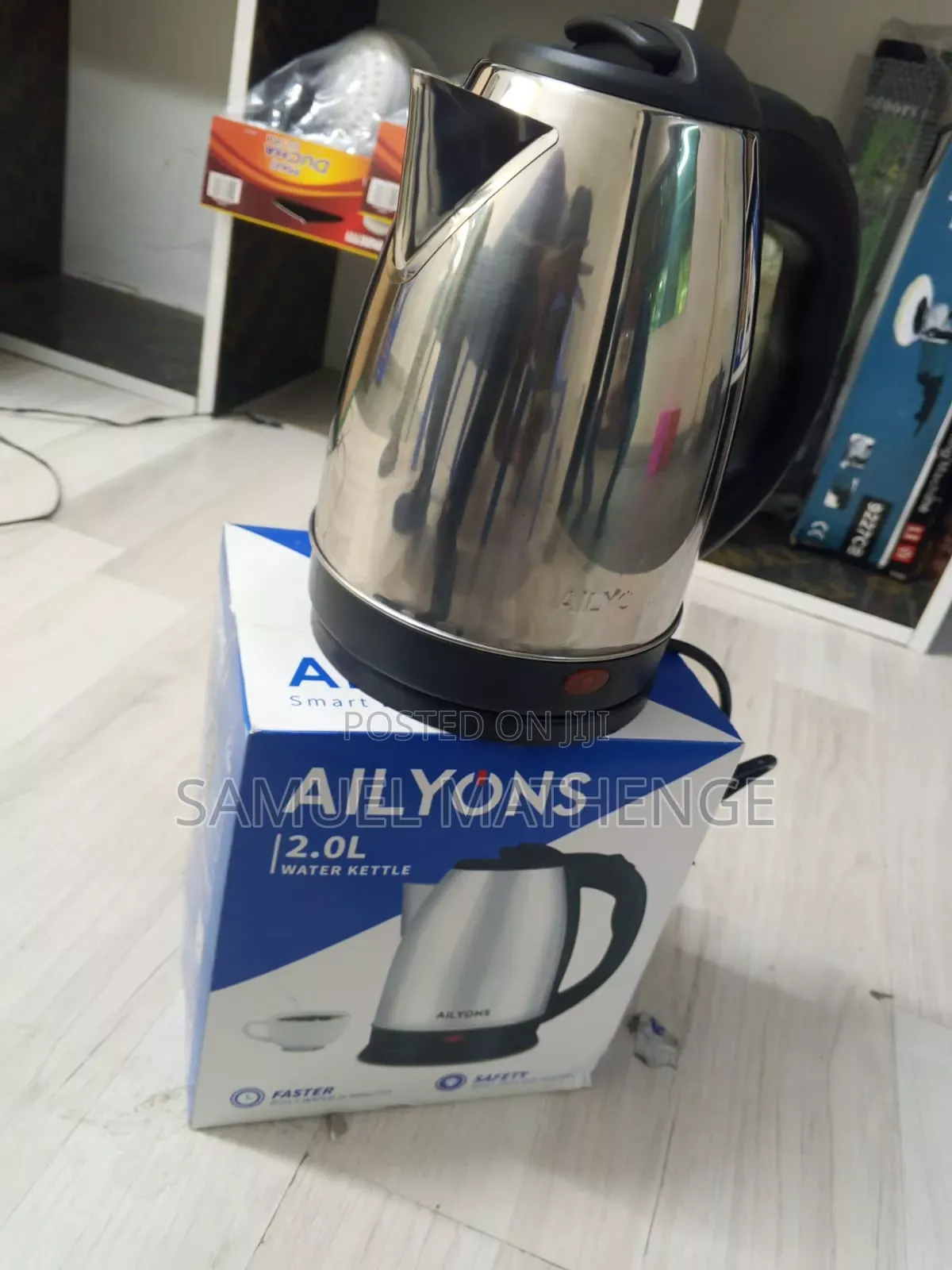 Ailyons Stainless Steel Electric Kettle 2L Capacity