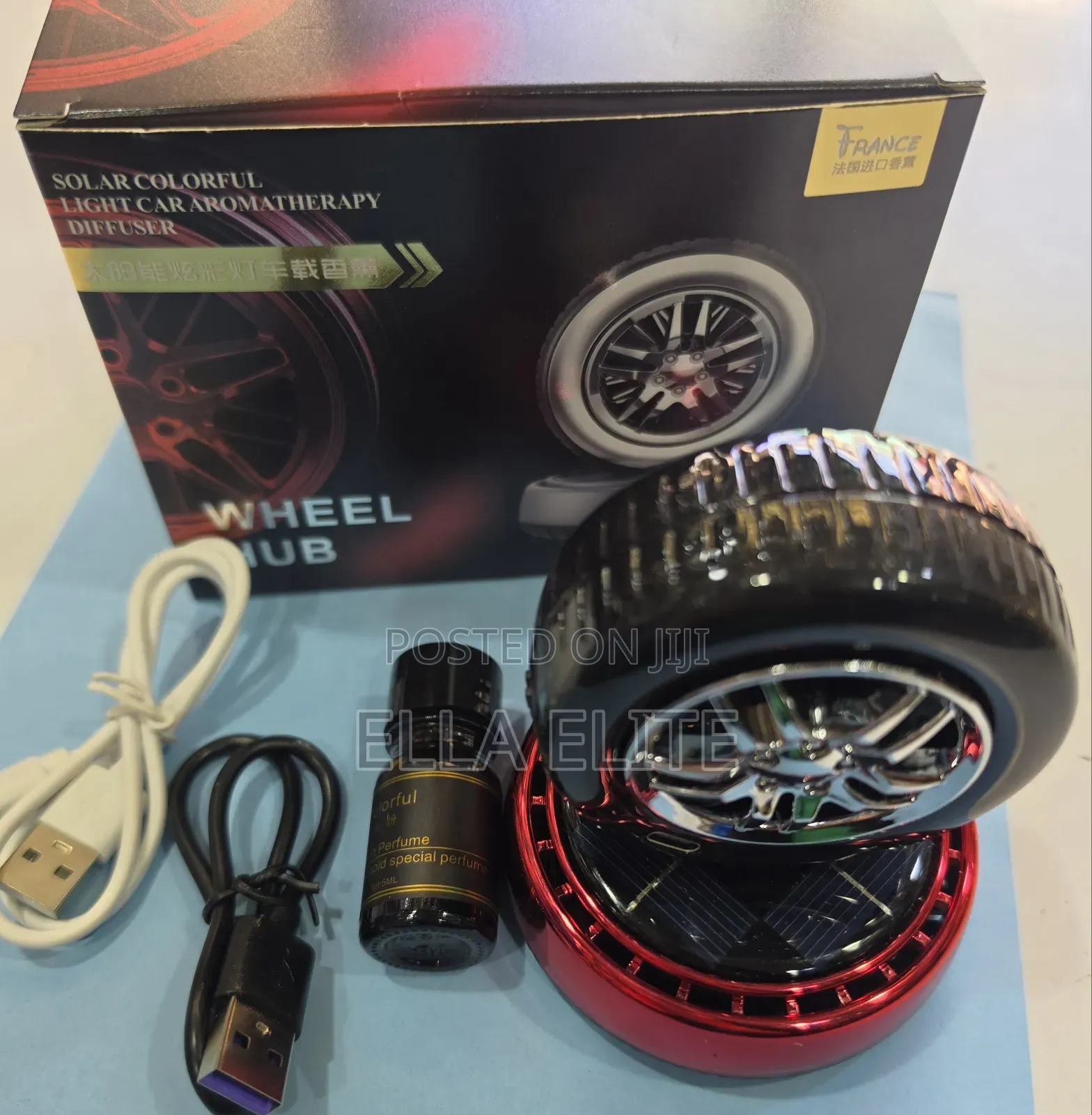 Wheel Car Dashboard Solar Powered Fragrance (With Essential Oil)