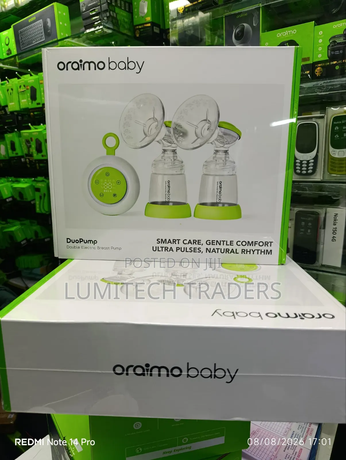 Oraimo DouPump Electric BPA-Free Micro-Vibration Breast Pump