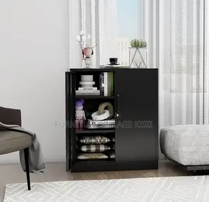 Cabinet: 2- Door Credenza Wooden Cabinet