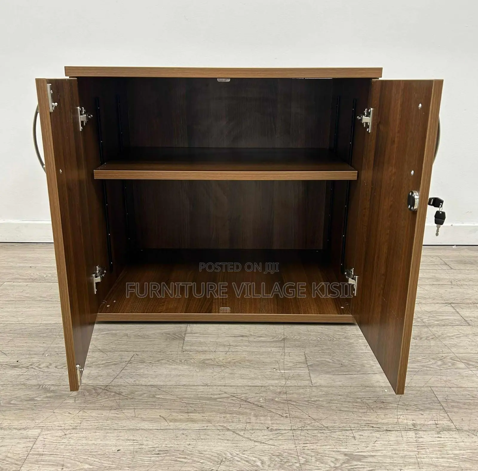 Cabinet: 2- Door Credenza Wooden Cabinet