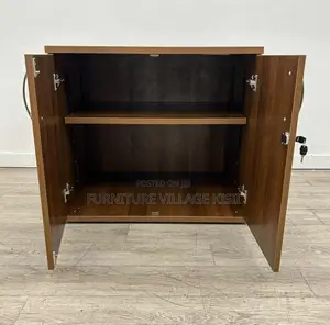 Cabinet: 2- Door Credenza Wooden Cabinet