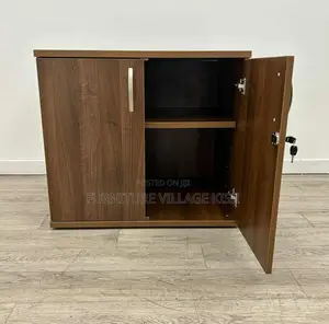Cabinet: 2- Door Credenza Wooden Cabinet