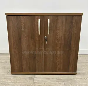 Cabinet: 2- Door Credenza Wooden Cabinet