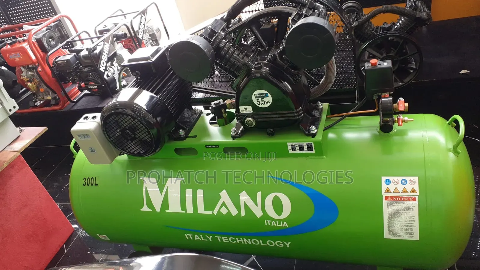 Milano 300l Direct Air Compressor 3Phase
