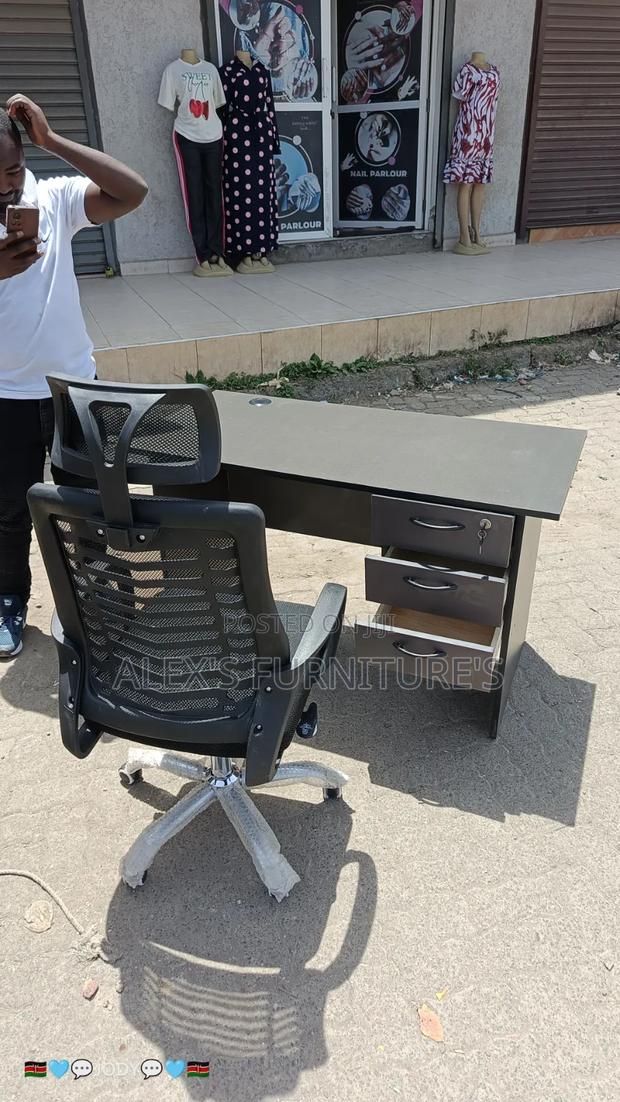 Computer Office Desk and Office Chairs - thumbnail 2