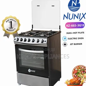 Nunix 60×65 3+1 Freestanding Cooker With Electric Oven and Jet Valve