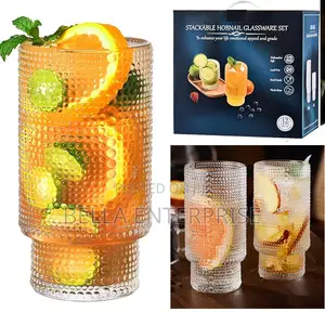 Vintage Tall Drinking Glasses 6pcs