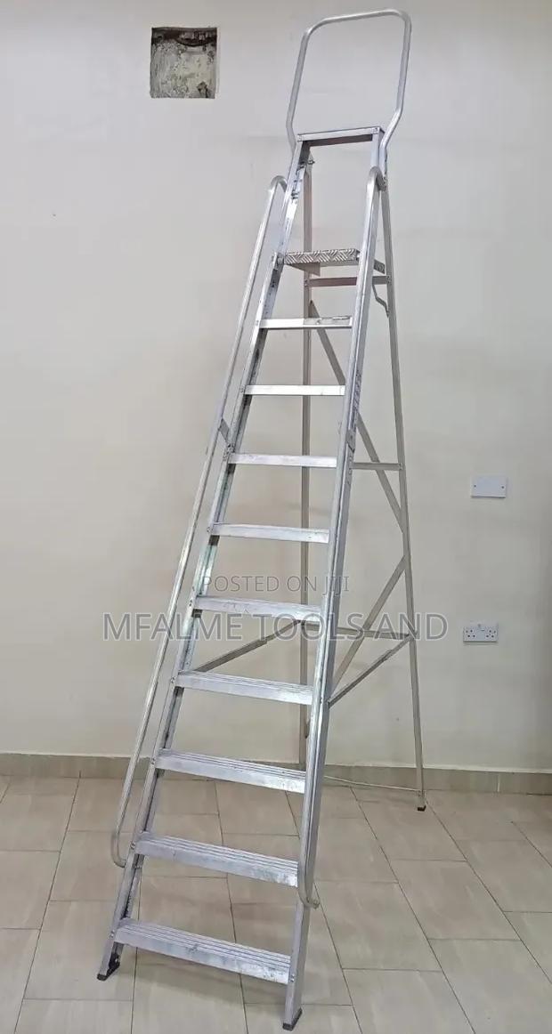 Ex-Uk Industrial Aluminium Folding Stepladder
