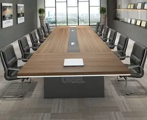 Office Table : 3000mm Office Conference Meeting Boardroom Table