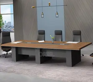 Office Table : 3000mm Office Conference Meeting Boardroom Table