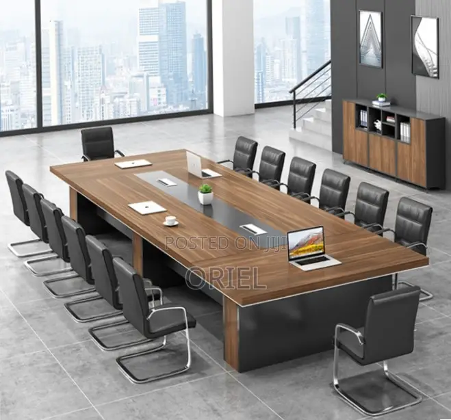 Office Table : 3000mm Office Conference Meeting Boardroom Table