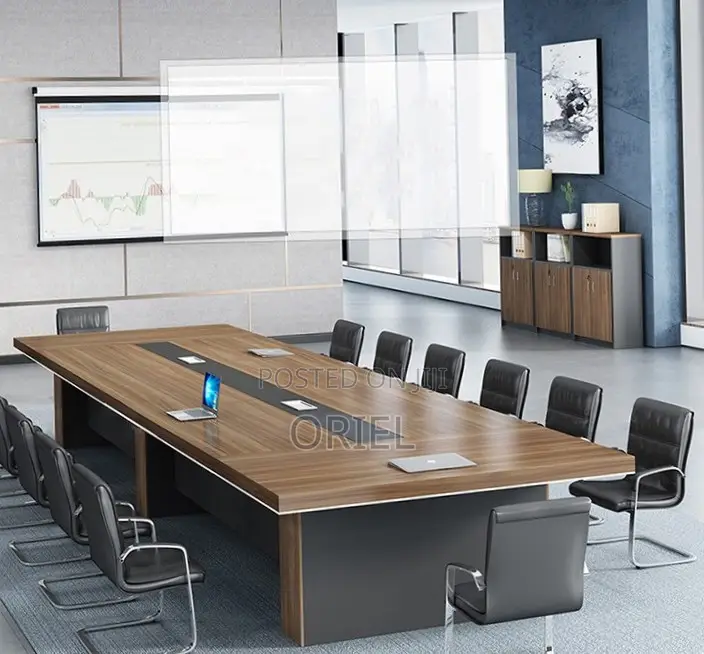 Office Table : 3000mm Office Conference Meeting Boardroom Table