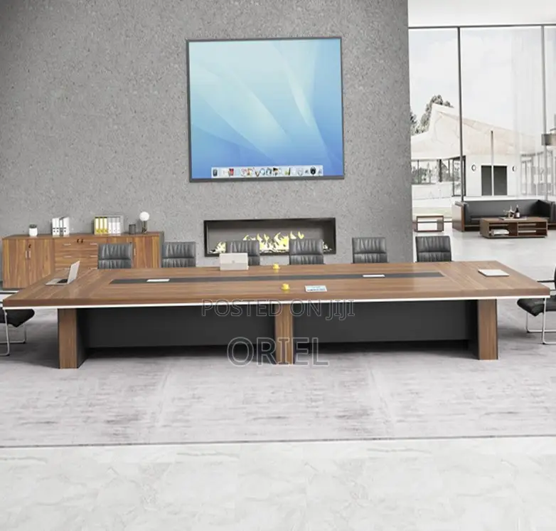 Office Table : 3000mm Office Conference Meeting Boardroom Table