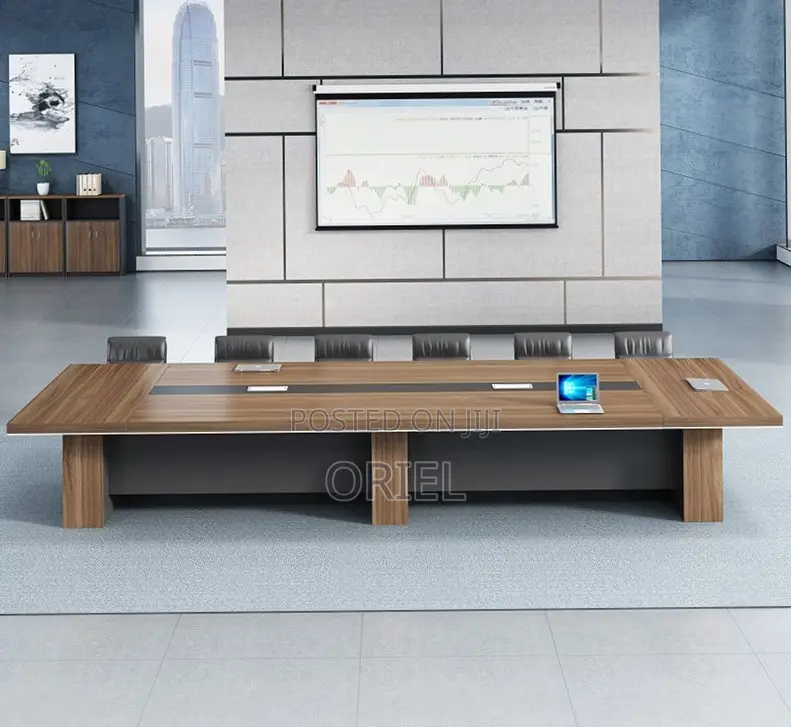 Office Table : 3000mm Office Conference Meeting Boardroom Table