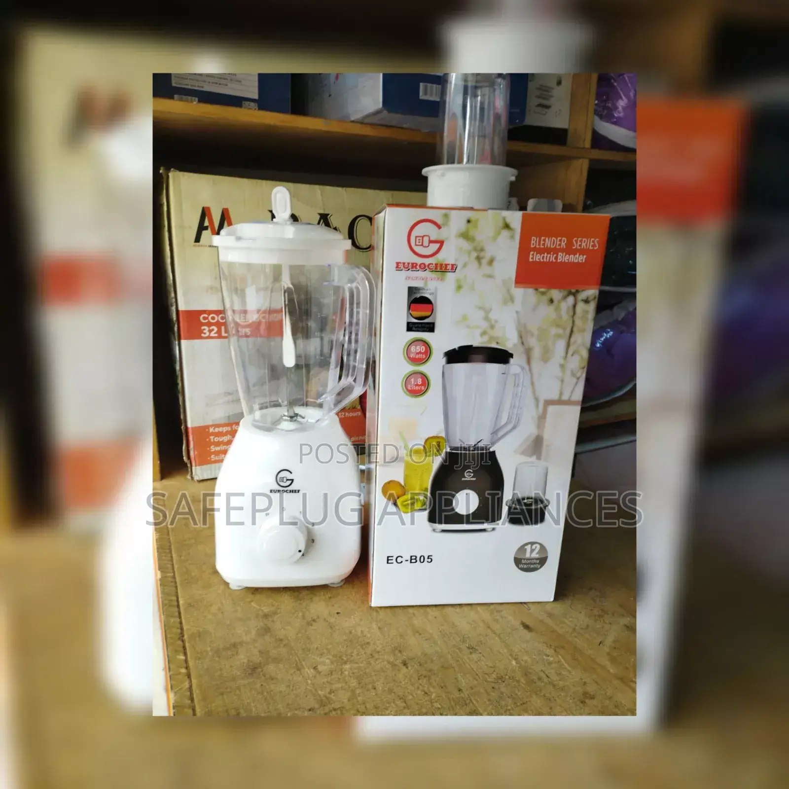 Eurochef 2-in-1 Blender – Powerful 650W Kitchen Blender