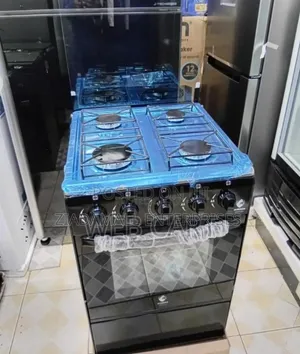 Colour Black Euroken Full Gas Cooker. Full Four Burner Cooker