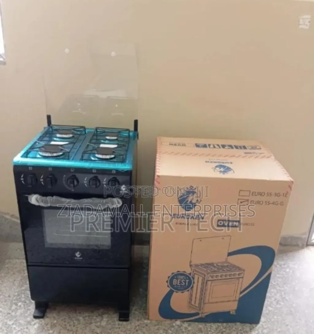 With Gas Oven Euroken Full Gas Cooker. New One 4burner