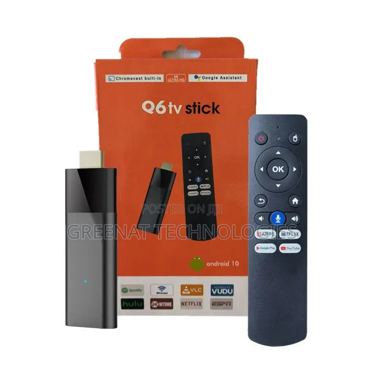 Q6 TV Stick | Ultra HD | Android 10 | Google Assistant