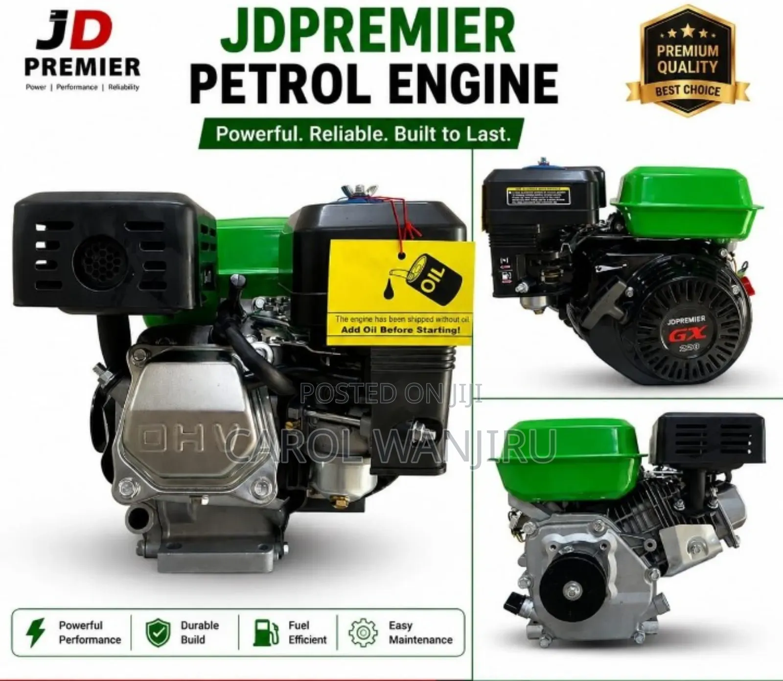JD Premier GX220 Petrol Engine /GX 220 JD Petrol Engine