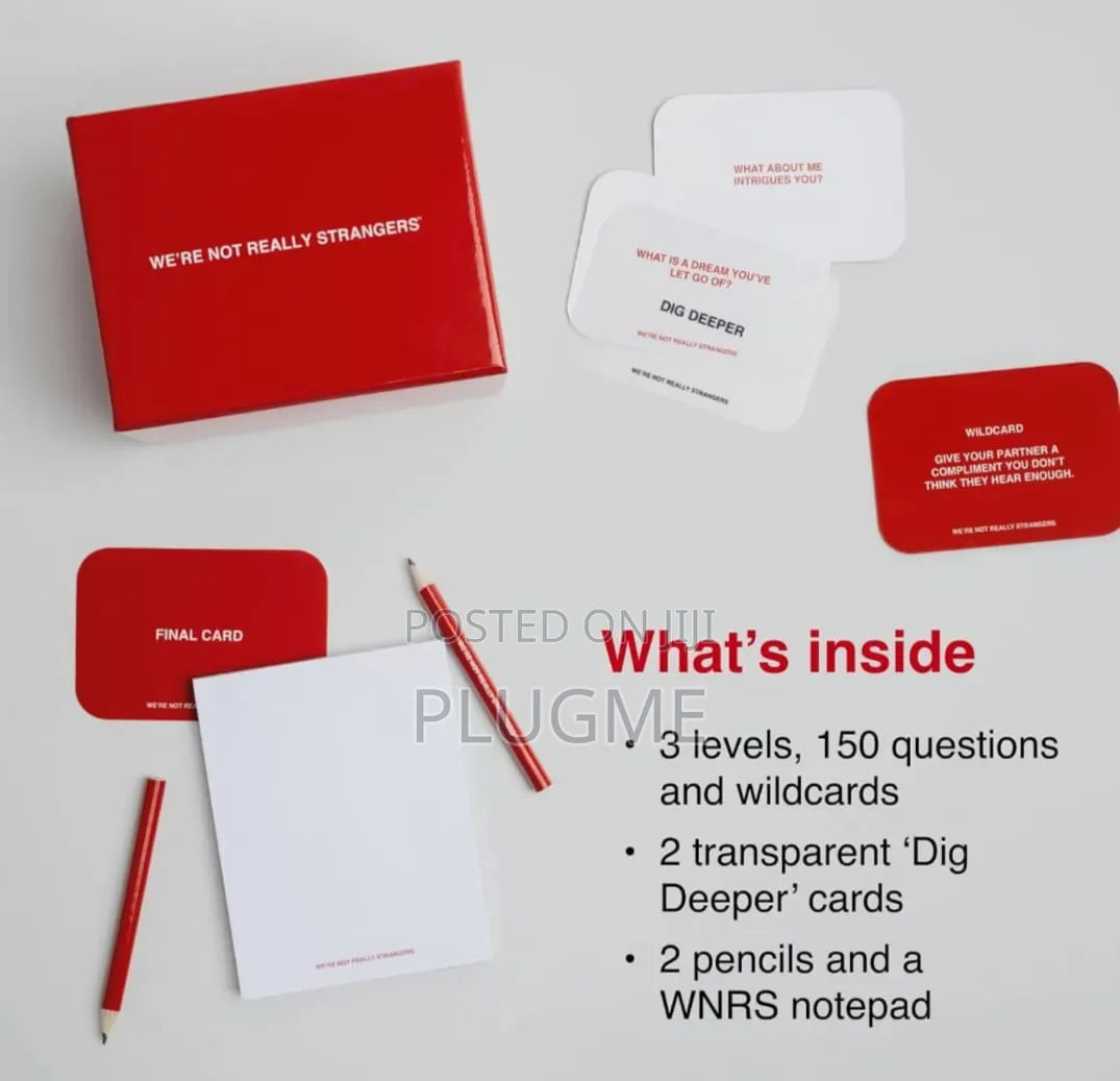 We're Not Really Strangers- Conversation Card Game