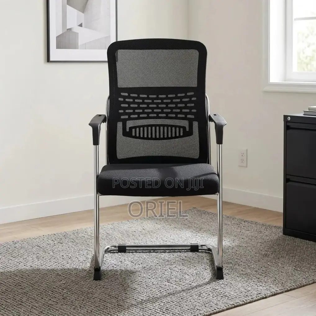 Office Chair : Mesh Visitor Office Chair With Chrome Cantilever Frame