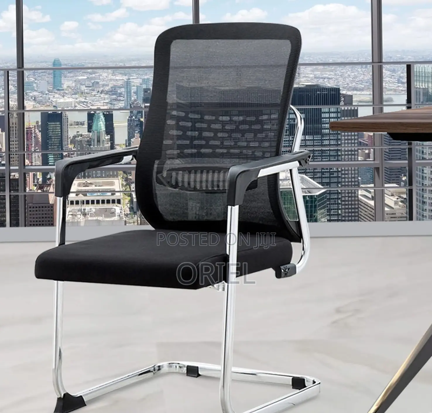 Office Chair : Mesh Visitor Office Chair With Chrome Cantilever Frame
