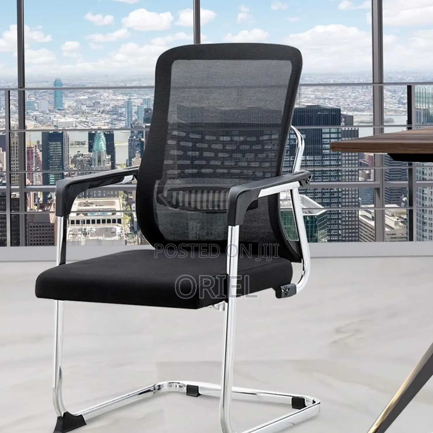 Office Chair : Mesh Visitor Office Chair With Chrome Cantilever Frame