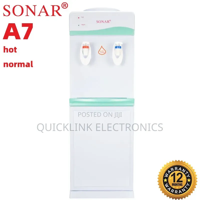 White Sonar A7 Hot and Normal Free Standing Water Dispenser