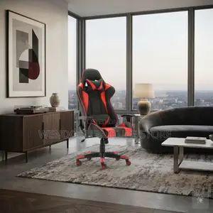 Office Chairs; Leather High Back Red Color Game Chair