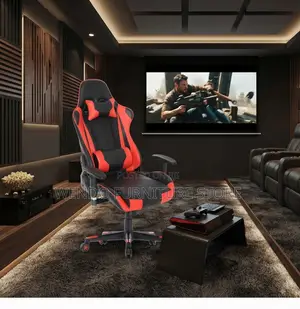 Office Chairs; Leather High Back Red Color Game Chair